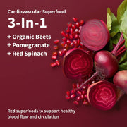 Snap Supplements Heart Beets Stick Packs Dark Red