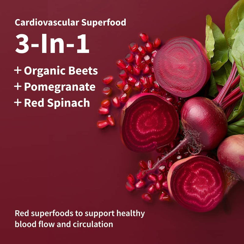 Snap Supplements Heart Beets Stick Packs Dark Red