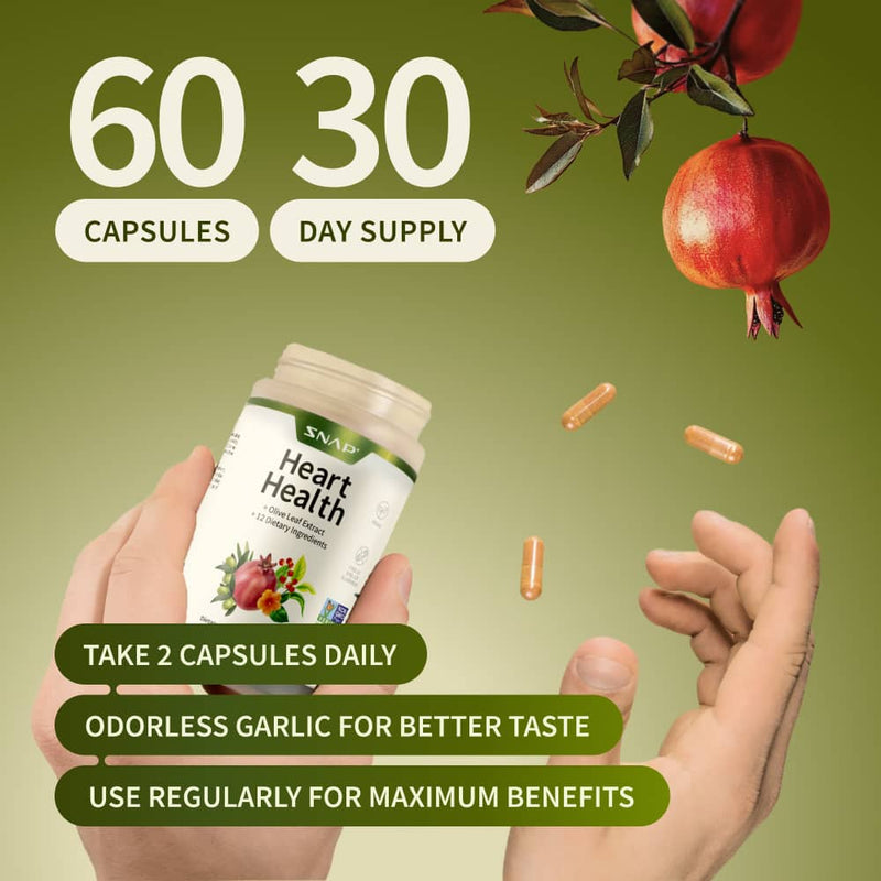 Snap Supplements Heart Health & Cholesterol Health Bundle Dark Khaki