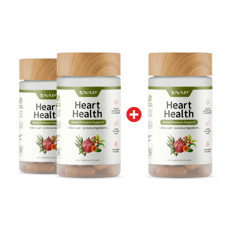 Snap Supplements Heart Health - Buy 2 Get 1 Free White Smoke