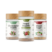 Snap Supplements Heart Health, Blood Sugar & Cholesterol Health Bundle White Smoke