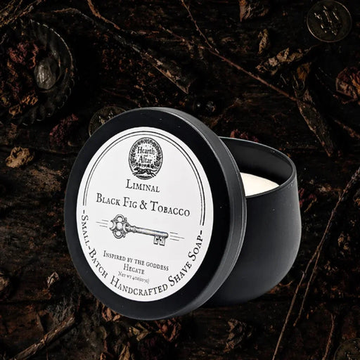 Hearth And Altar Hearth And Altar Liminal Black Fig & Tobacco - Shave Soap 4 Oz Shaving & Grooming Black