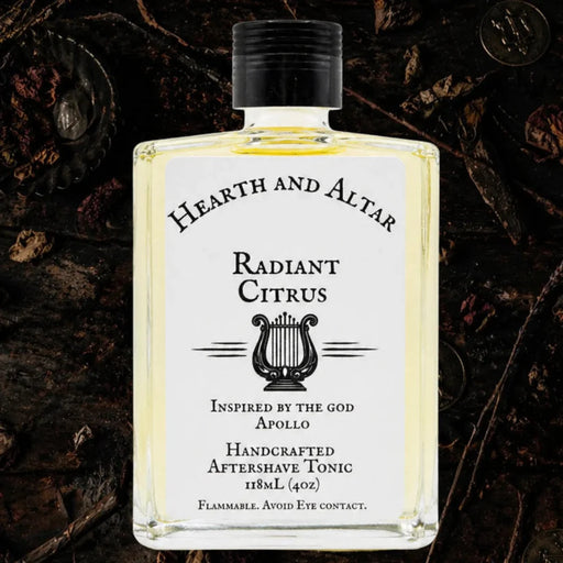 Hearth and Altar Hearth and Altar Radiant Citrus Aftershave Tonic 4oz Shaving & Grooming Black