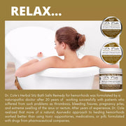 COLEHERBALS LLC Dr. Cole's Hemorrhoid Balm, Salts, and Constipation Balm Bundle White Smoke