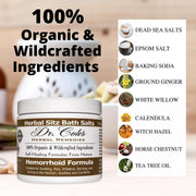 COLEHERBALS LLC Dr. Cole's Hemorrhoid Balm, Salts, and Constipation Balm Bundle White Smoke