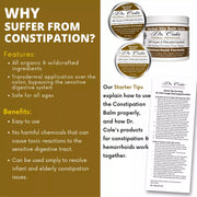 COLEHERBALS LLC Dr. Cole's Hemorrhoid Balm, Salts, and Constipation Balm Bundle Saddle Brown