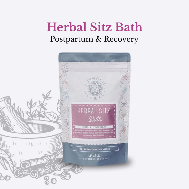 Euphoric Herbals Herbal Sitz Bath Postpartum Herbal Bath White Smoke 4oz