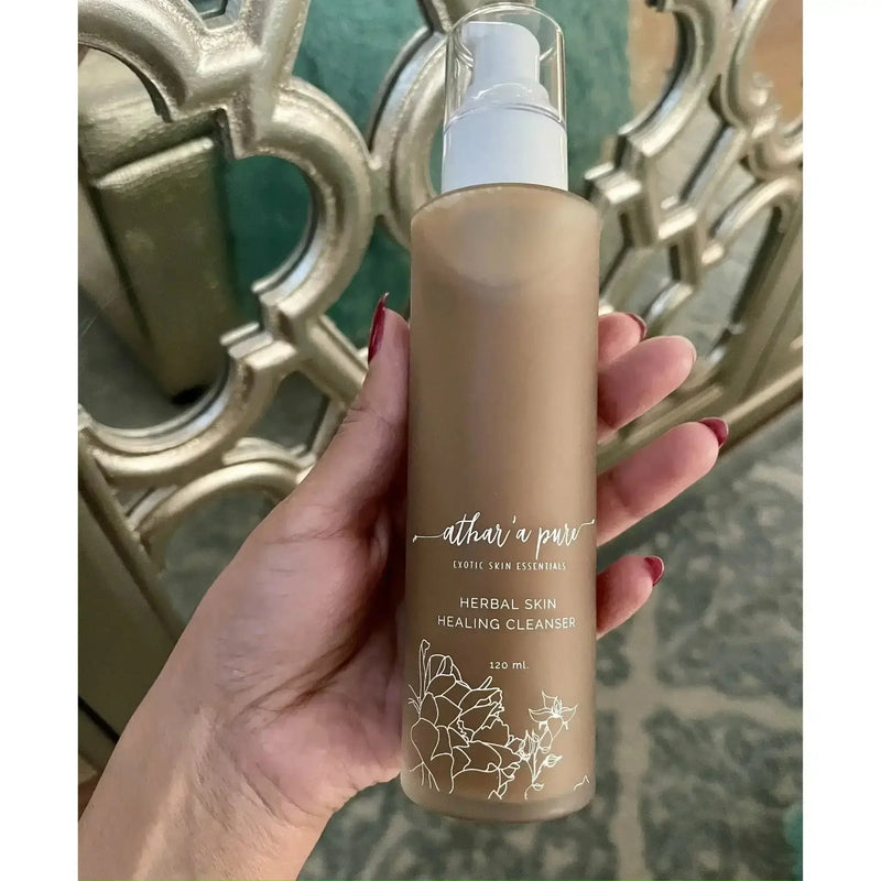Athar'a Pure Herbal Skin Healing Cleanser (100% Natural, Vegan, Organic) Face Dim Gray