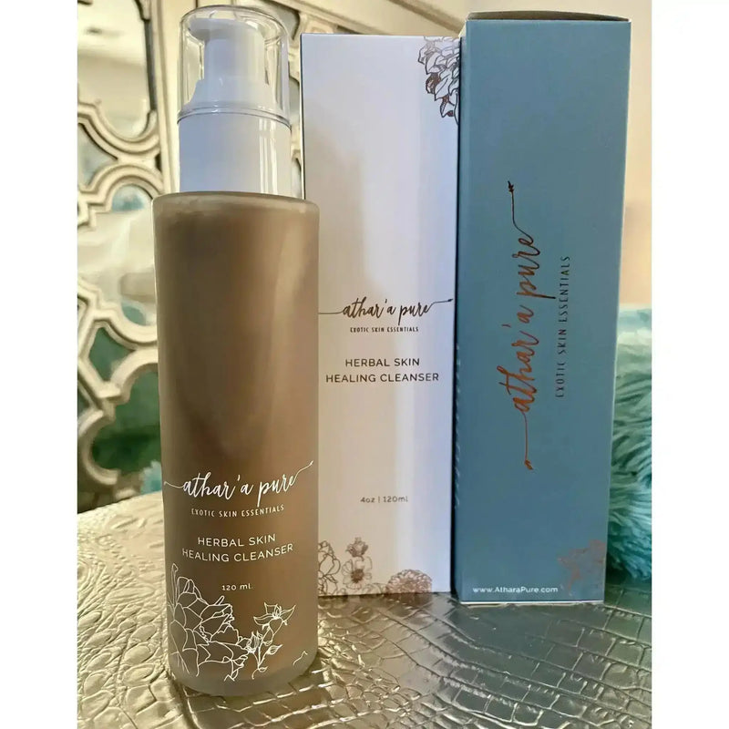 Athar'a Pure Herbal Skin Healing Cleanser (100% Natural, Vegan, Organic) Face Dark Gray