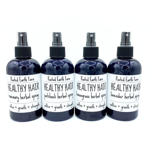 Rooted Earth Farm + Apothecary Healthy Hair Spray Hair + Nail Care White Smoke Rosemary,Patchouli,Lavender,Lemongrass