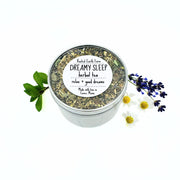 Rooted Earth Farm + Apothecary Dreamy Sleep Herbal Tea Tin Herbal Teas White Smoke