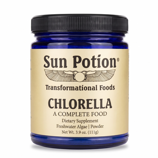 Sun Potion Chlorella Powder (Sound Processed) Adaptogen Bisque 111g Jar