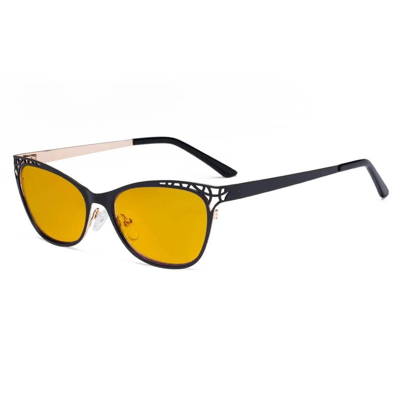 eyekeeper.com Hollow Design Blue Light Blocking Eyeglasses LX19025-BB90 Eyeglasses White Smoke Black / without magnification,Blue / without magnification,Red / without magnification