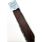 VIP Extensions Hollywood 100% Human Hair Pro Yaky 14" Hair Extension White Smoke F. Black/D.Auburn