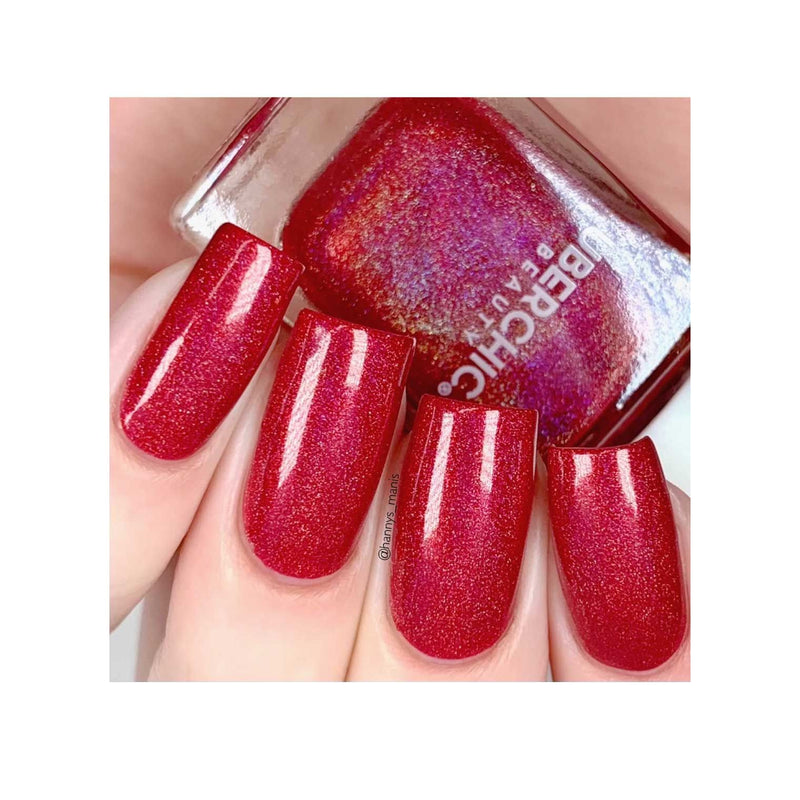UberChic Beauty Holo Berry - Holographic Polish Regular Polish Brown