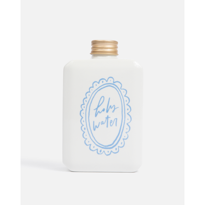 Be A Heart Ceramic Holy Water Bottle Reusable Water Bottle Lavender