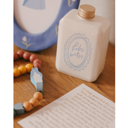 Be A Heart Ceramic Holy Water Bottle Reusable Water Bottle Gray