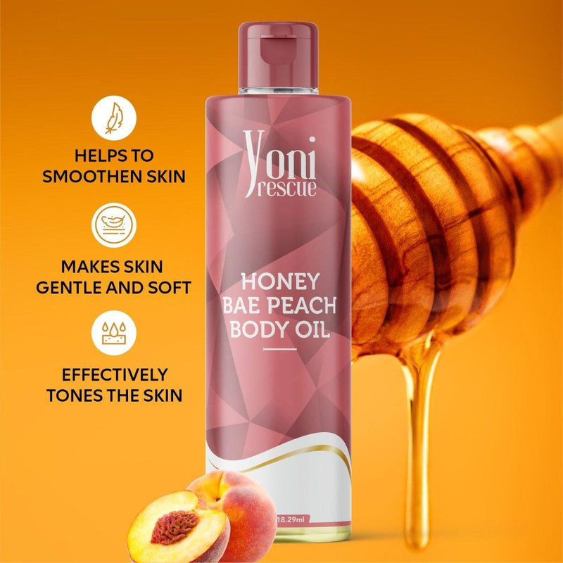 yoni rescue Honey Bae Peach - Body Oil Body Oil Goldenrod 4oz,8oz