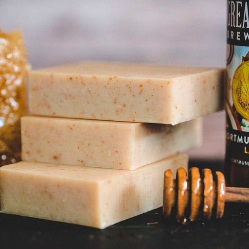 Chagrin Valley Soap & Salve Natural Soap: Honey Beer Soap Rosy Brown Travel Size Bar 1.7 oz