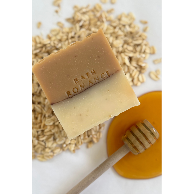 Bath Romance oatmeal honey soap bar Soap Bar Light Gray 100 g,150 g