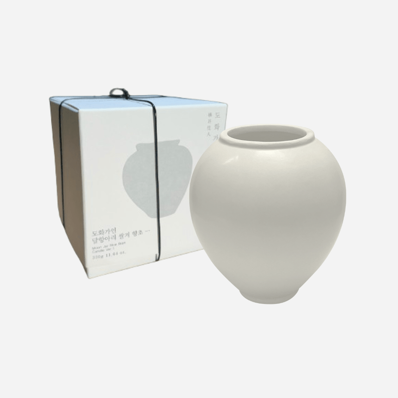 Coréelle House of Dohwa Moon Jar Rice Bran Candle 320g 1ea Candle White Smoke Moon Jar Rice Bran Candle Ver. 1,Moon Jar Rice Bran Candle Ver. 2,Moon Jar Rice Bran Candle Ver. 3