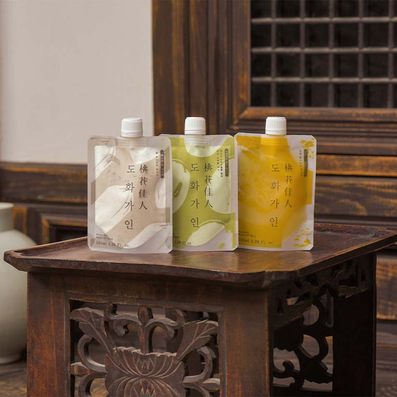 Coréelle House of Dohwa Wash Off Mask Pack Set (Rice+Pumpkin+Mungbean) Mask Gray