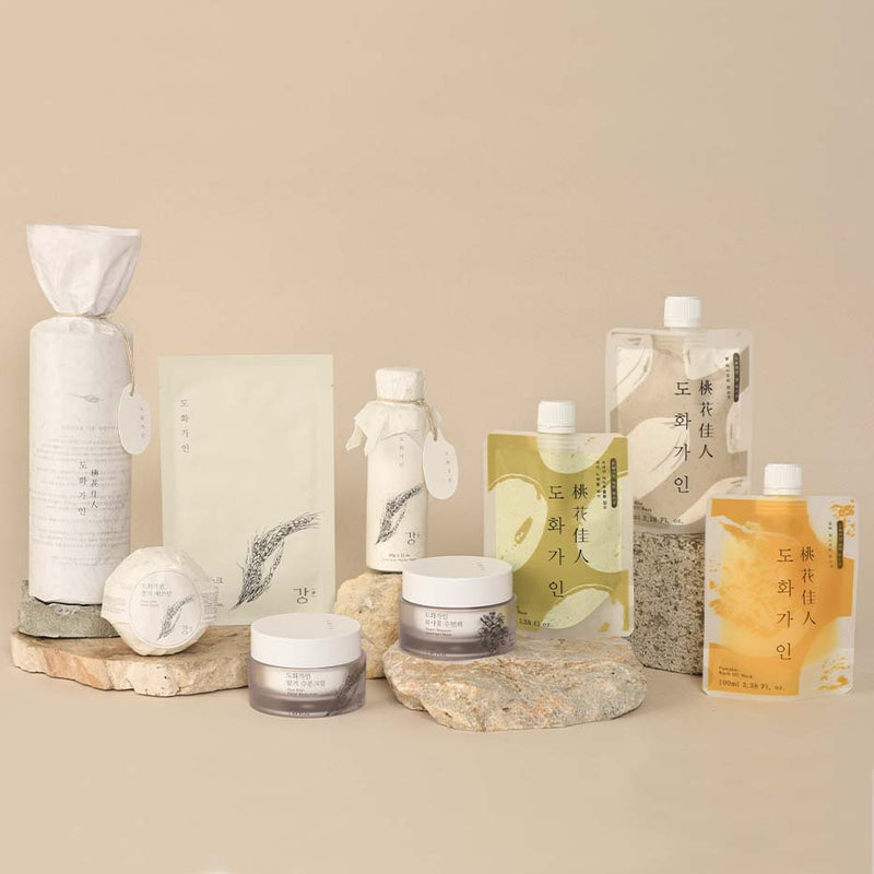 Coréelle House of Dohwa Wash Off Mask Pack Set (Rice+Pumpkin+Mungbean) Mask Tan