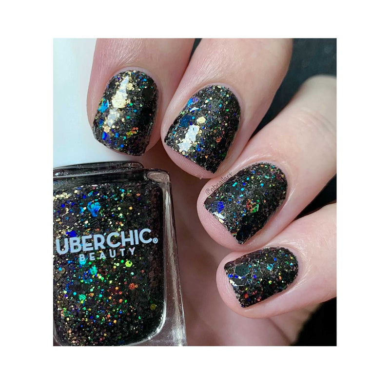 UberChic Beauty Midnight Howl - Holographic Polish Regular Polish Dark Slate Gray