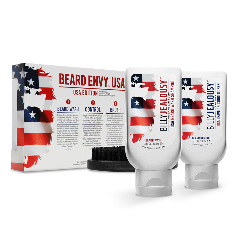 Billy Jealousy USA Beard Envy Kit Beard White Smoke