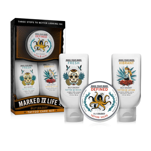 Billy Jealousy Marked IV Life Tattoo Care Kit Tattoo White Smoke