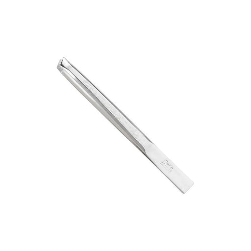 Credo Credo Solingen Tweezer Lopsided Nickel Plated, 3 Inch Cosmetics Light Gray