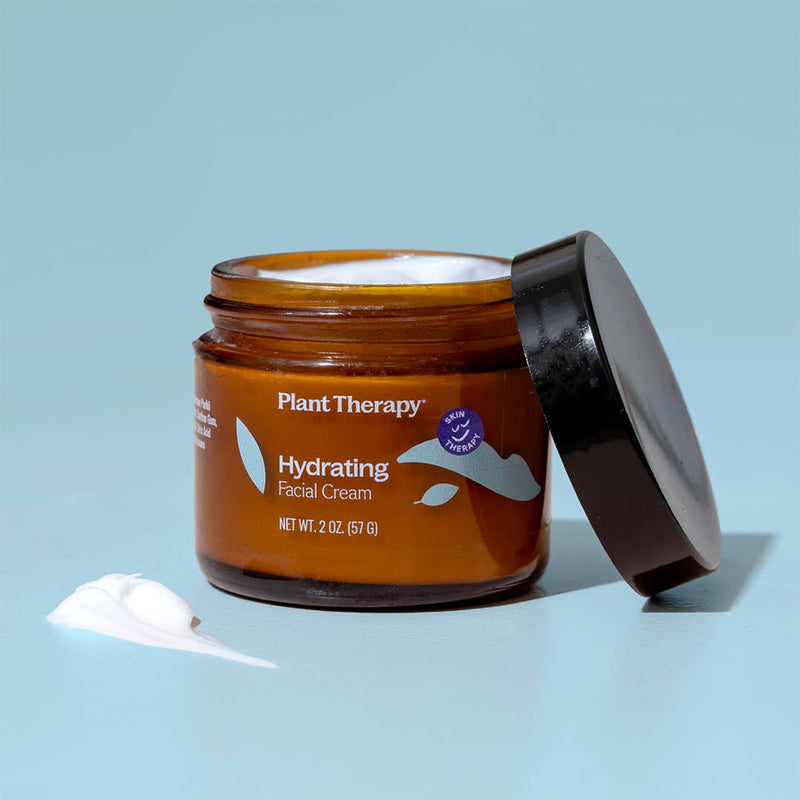 Plant Therapy Hydrating Facial Cream Hair & Skin Care Light Steel Blue 2 oz,4 oz