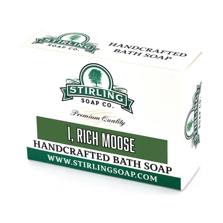 Stirling Soap Co Stirling Soap Co. I, Rich Moose Bath Soap 5.5 Oz Bath Soap White Smoke