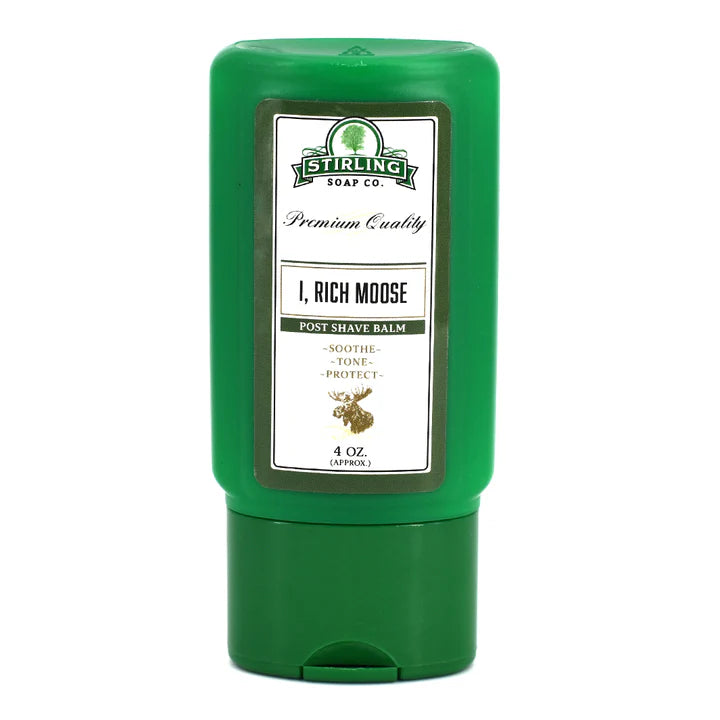 Stirling Soap Co Stirling Soap Co. I, Rich Moose Shaving Collection Shaving Set White Smoke Post Shave Balm 4 oz