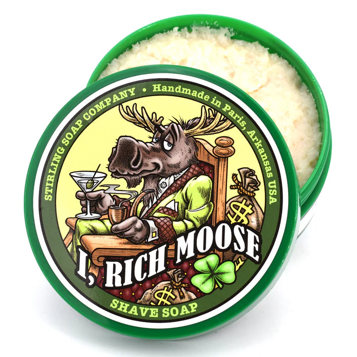 Stirling Soap Co Stirling Soap Co. I, Rich Moose Shaving Collection Shaving Set White Smoke Shaving Soap 5.8 oz