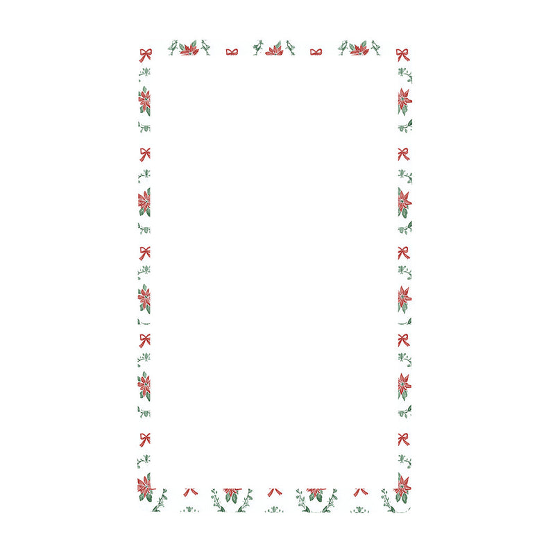 Peelz Poinsettia Parade Sticker for the Beta Bionics iLet – Pump Peelz Peelz/Stickers White Smoke Front Peelz