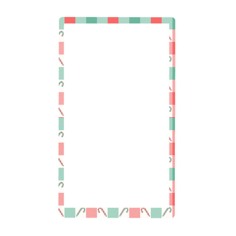 Peelz Peppermint Plaid Sticker for the Beta Bionics iLet – Pump Peelz Peelz/Stickers White Smoke Front Peelz
