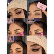 Prolux Cosmetics PINK WONDERLAND EYESHADOW PALETTE EYESHADOW Rosy Brown