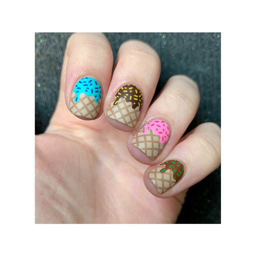 UberChic Beauty We All Scream For Ice Cream Stamping Plate Tan