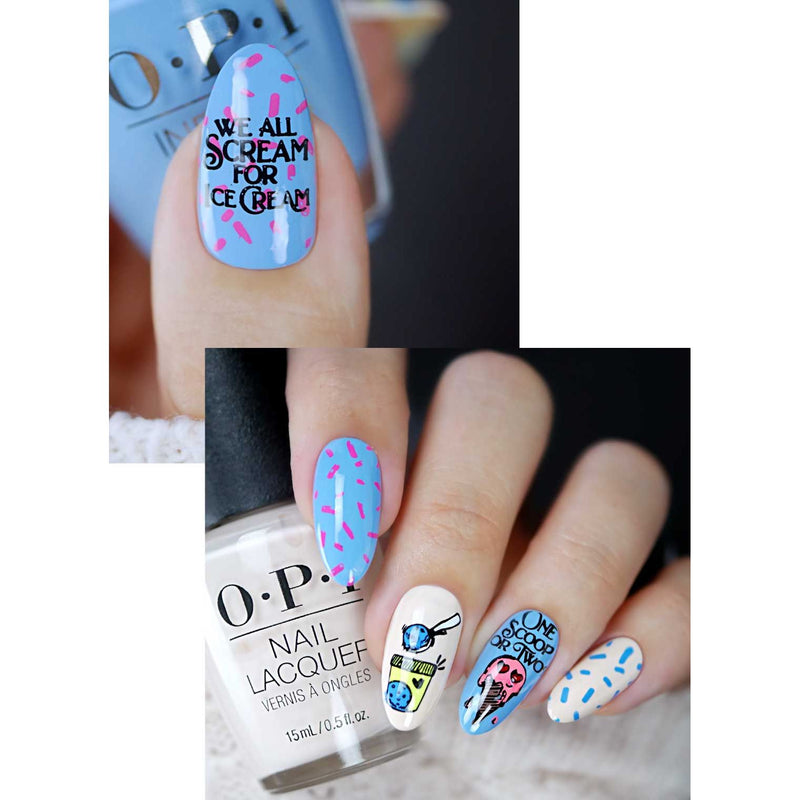 UberChic Beauty We All Scream For Ice Cream Stamping Plate Gray