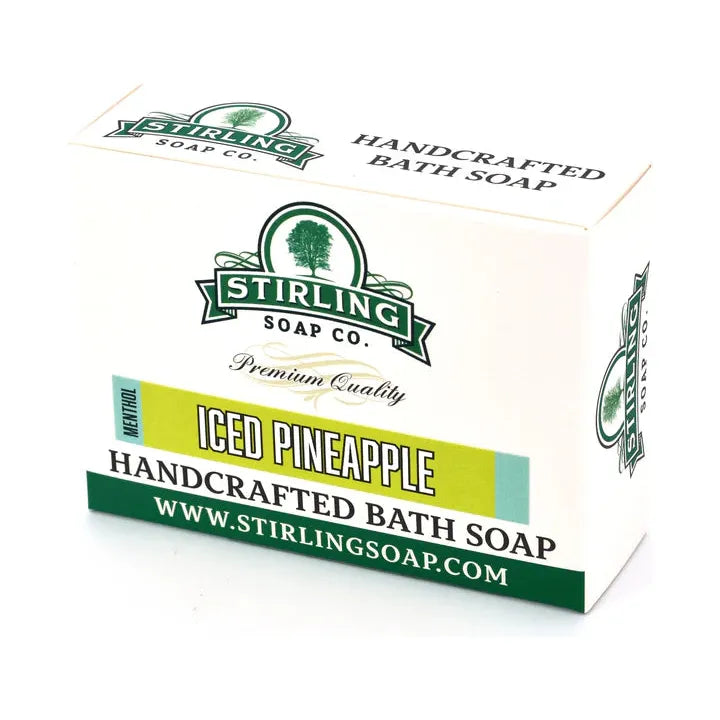 Stirling Soap Co Stirling Soap Co. Iced Pineapple Menthol Bath Soap 5.5 Oz Bath Soap White Smoke
