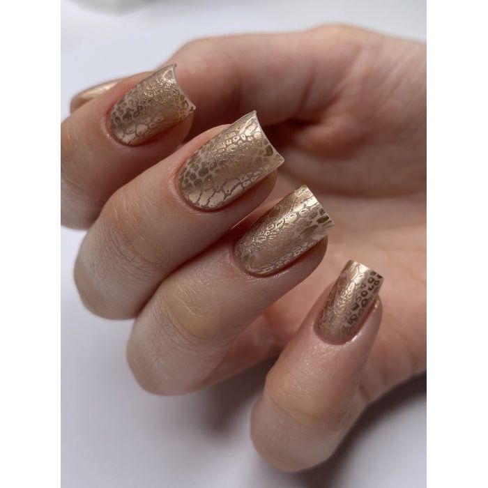 nbmsupply DARK STAMPING POLISH WHITE-GOLD METALLIC №21, 8 ML S021 Dim Gray