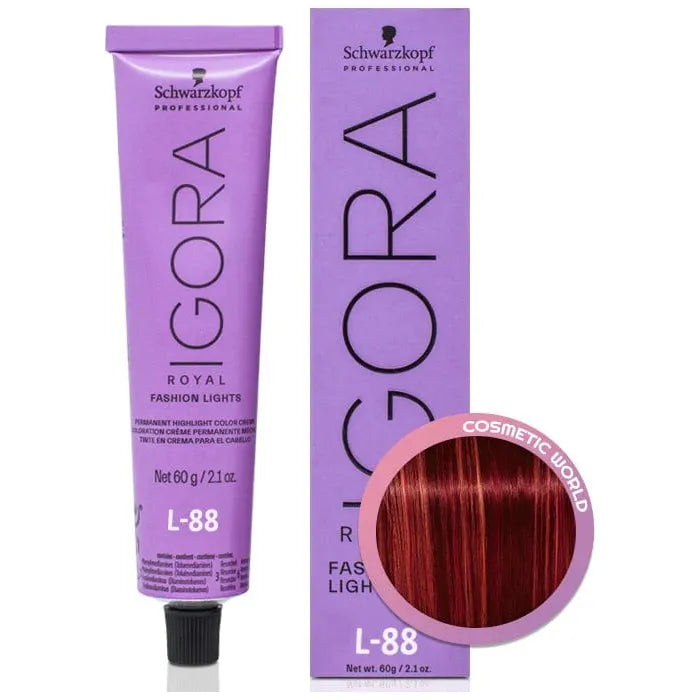 Schwarzkopf Schwarzkopf Igora Royal Fashion Lights Hair Color  L-88  2.1oz Hair Color Medium Purple