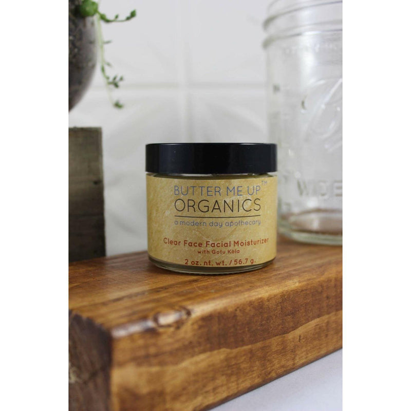 Butter Me Up Organics Clear Face Moisturizer / Face Cream Facial Moisturizer Organic Face Gray