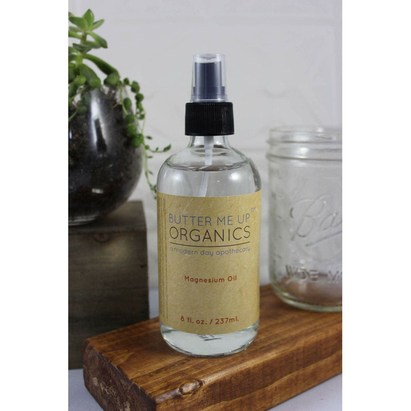 Butter Me Up Organics Magnesium Oil Spray Extra Strength / Magnesium Deficiency Body Dark Gray Unscented,add lavender,add chamomile,add other oil/combo