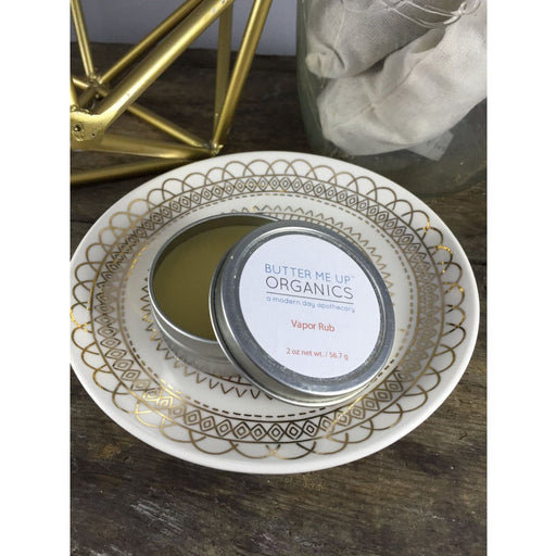 Butter Me Up Organics Handmade Organic Vapor Rub / Sick Balm Body Dark Olive Green