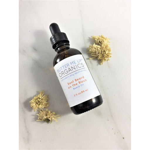 Butter Me Up Organics Best Beard On The Block Organic Beard Oil Face Light Gray