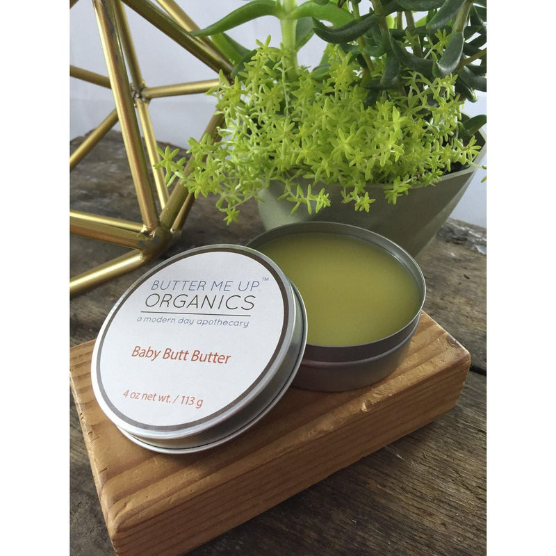 Butter Me Up Organics Baby Butt Butter / Organic Diaper Cream / Cloth Diapers Safe Baby Dark Olive Green