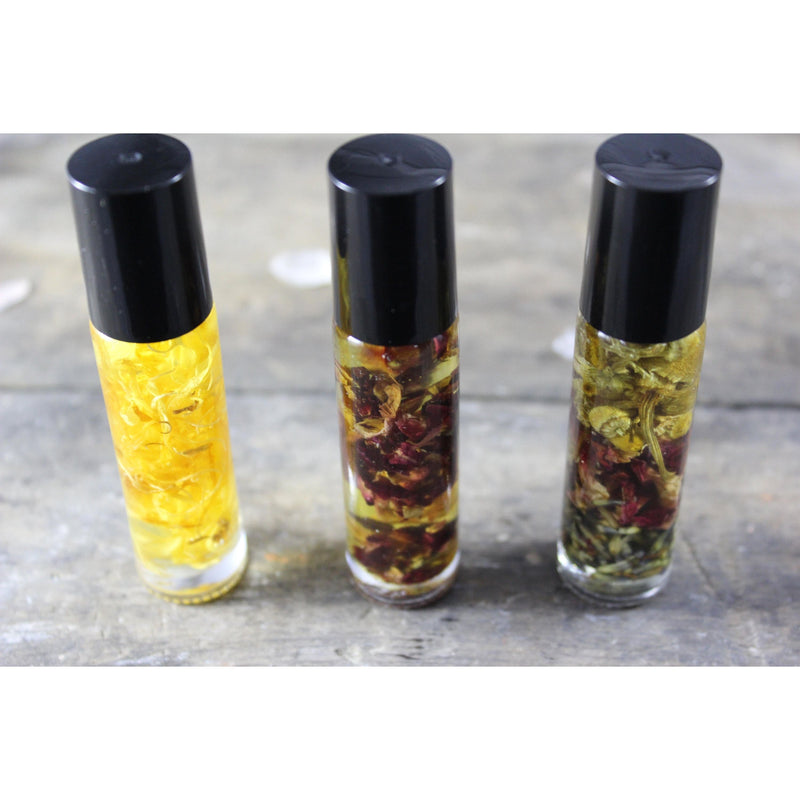 Butter Me Up Organics Organic Essential Oil Perfume / Perfume Oil/ Essential Oils / Herbal Oils/ Roll On Perfume / Happy Scent Body Gray