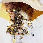 Butter Me Up Organics Calming Bath Salts / Detox / Relaxation / Lavender & Chamomile / Essential Oils / Organic Herbs / Herbal Bath Salts for Relaxation Stress Bath Light Gray